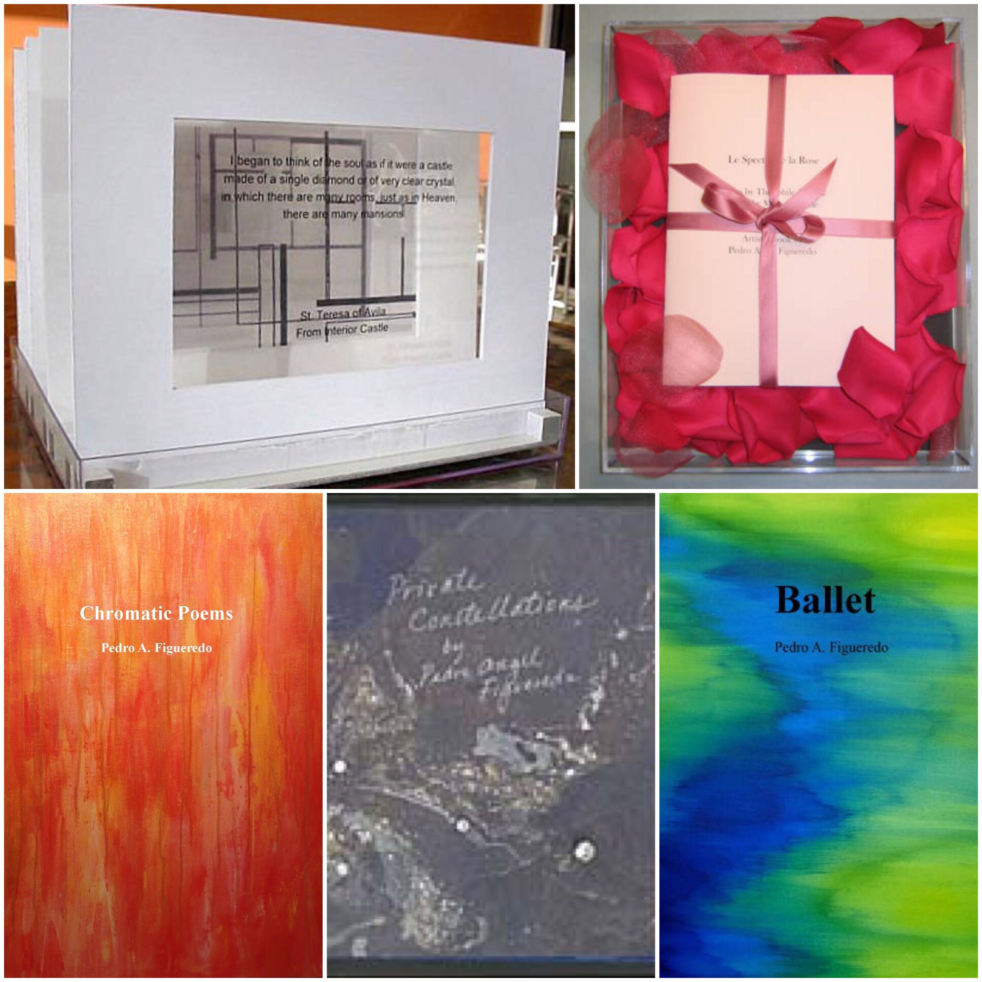 Collage of artists' books
